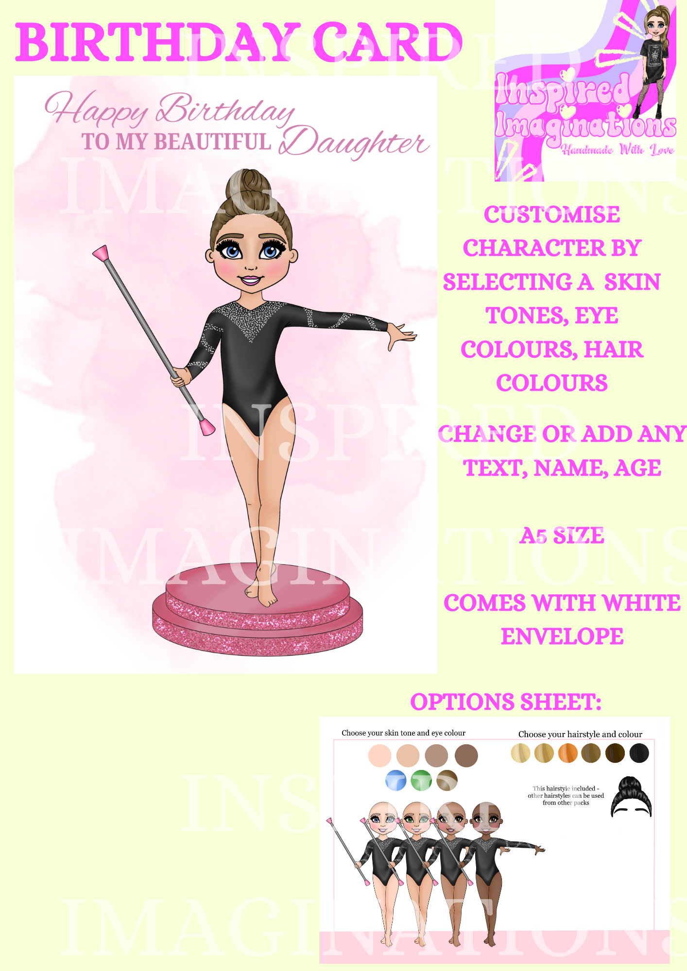 Baton Birthday Card