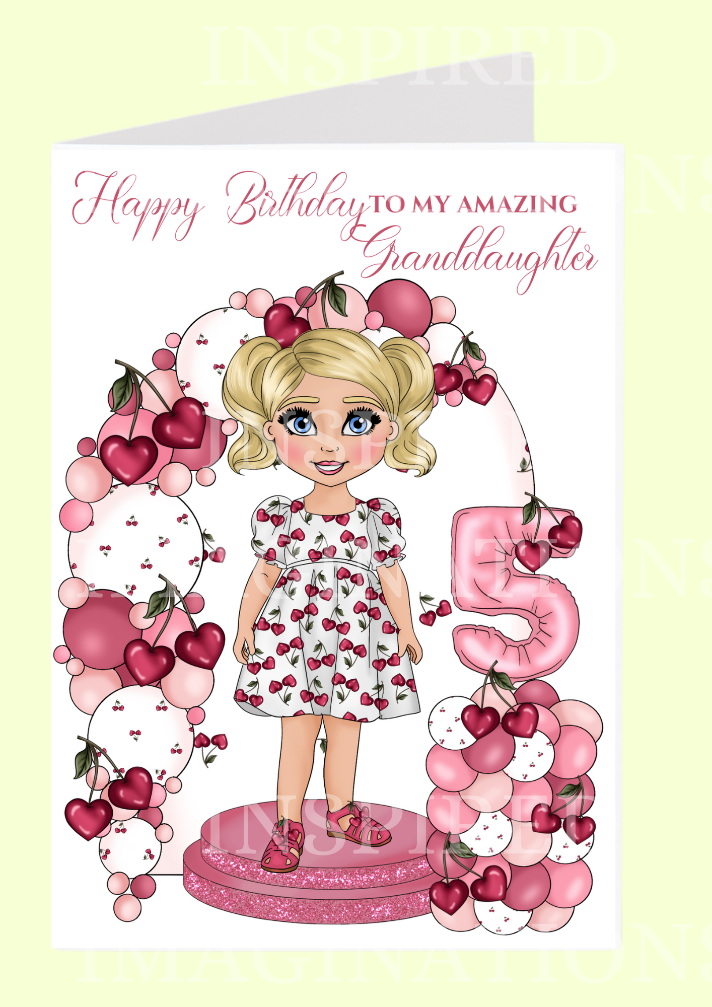 Cherry Babe Birthday Card