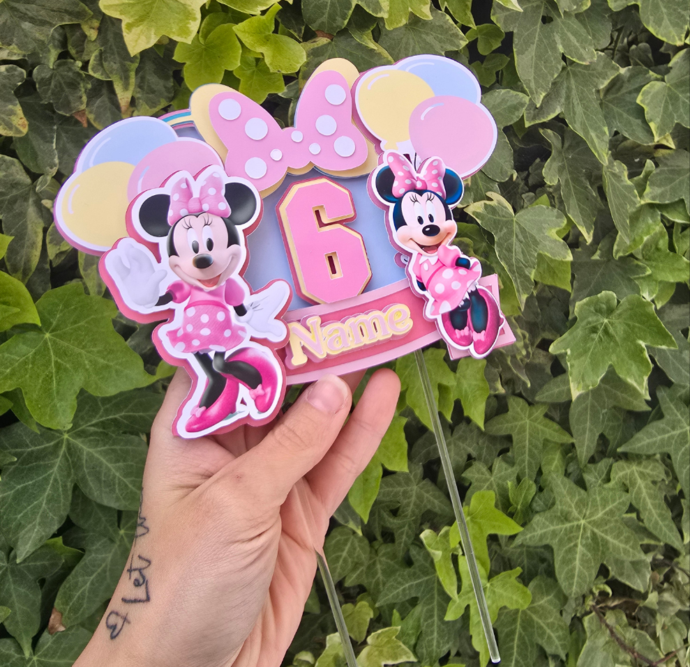 Minie Cake Topper