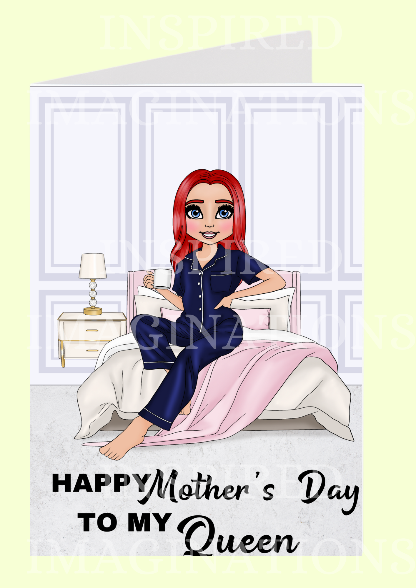 Silk Pyjama Mothers Day Card