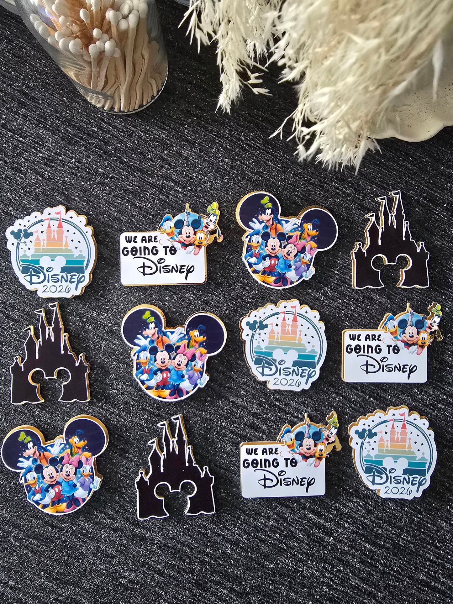 Magical Theme Park Adventure Cupcake Topper Set ✨🏰