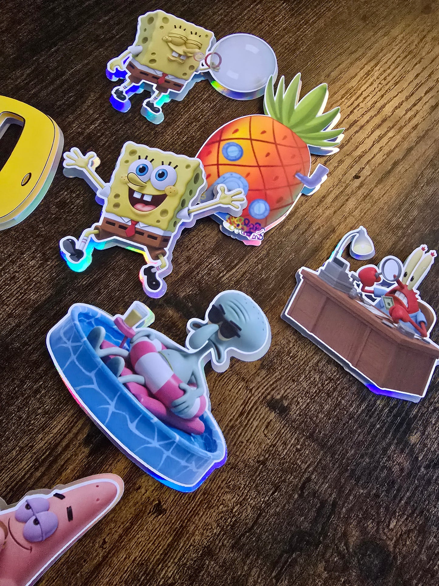 Personalised Underwater Cartoon Cake Topper Set – Custom Name & Age Sea Cartoon Birthday Cake Decorations – Kids Party Cake Toppers