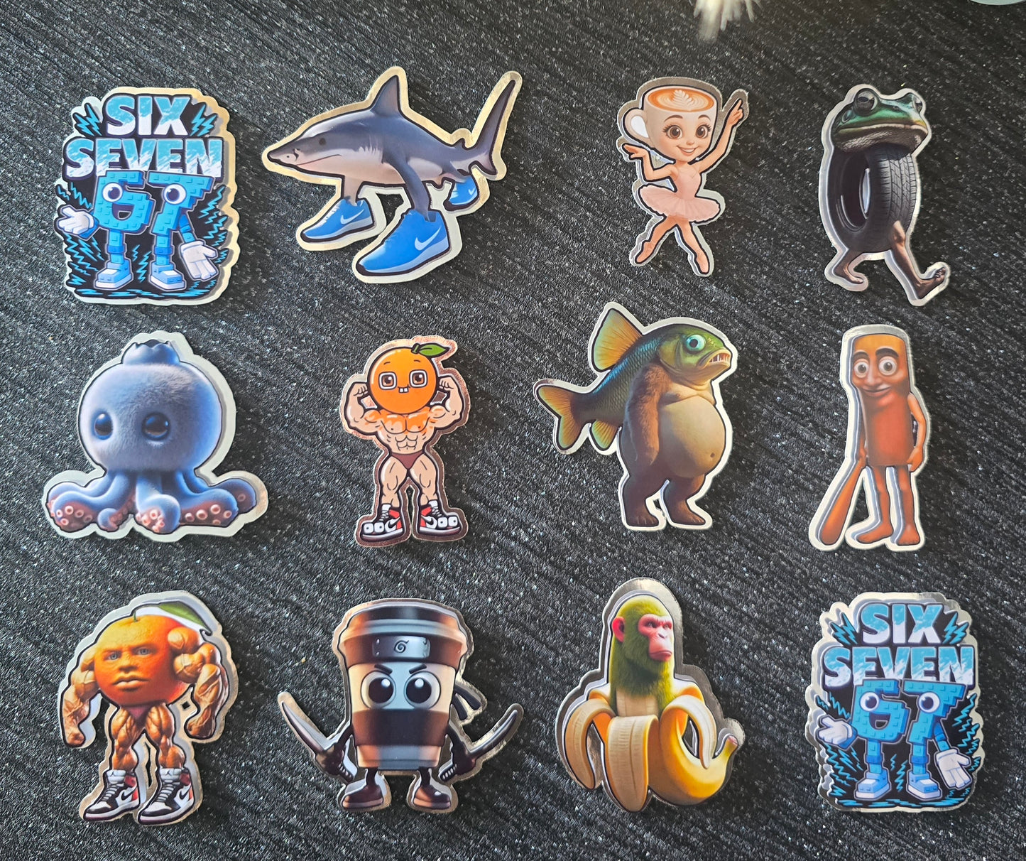 Brain Rot Character Cupcake Topper Set 😂✨