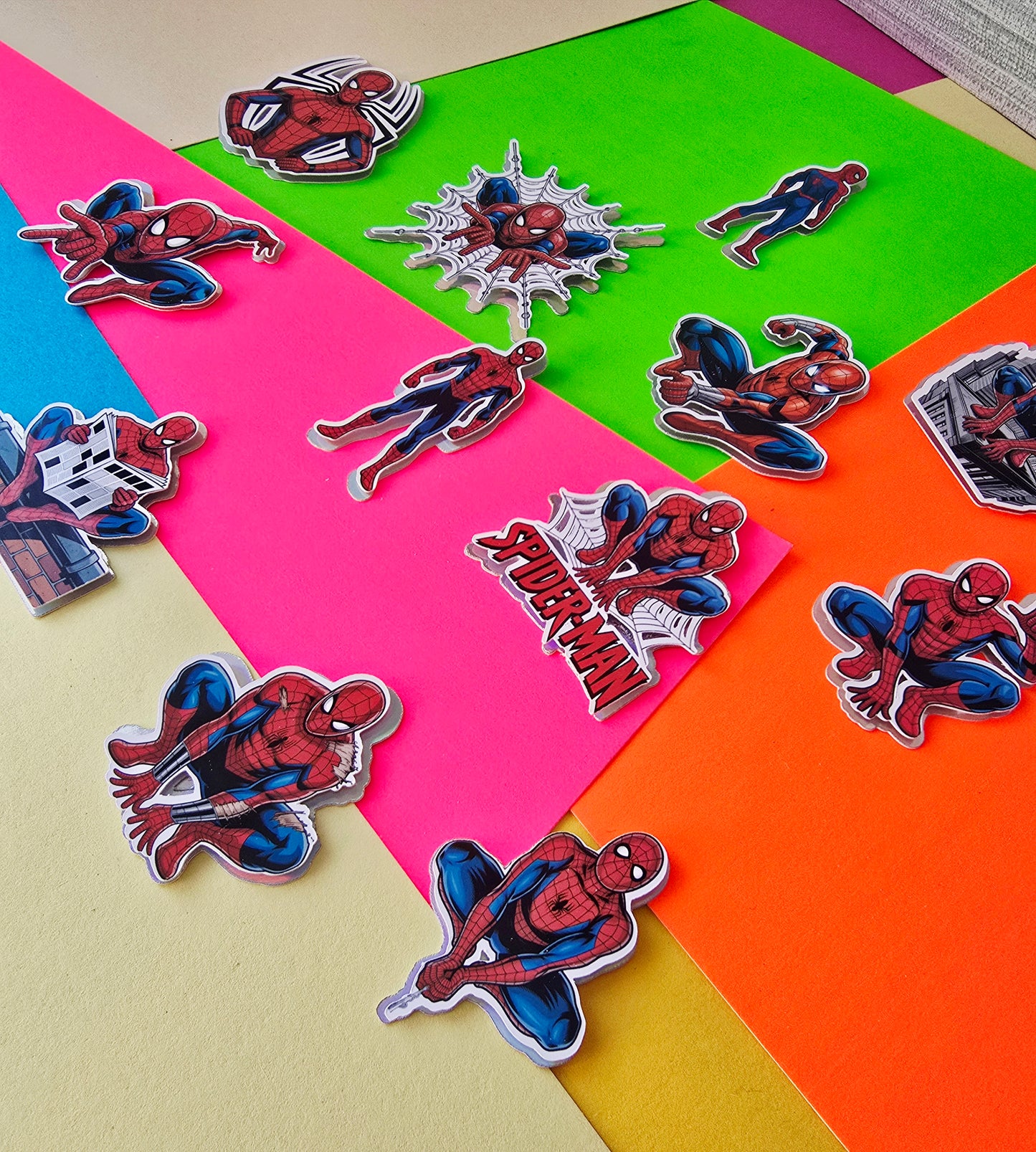 Spider Man Cupcake Toppers
