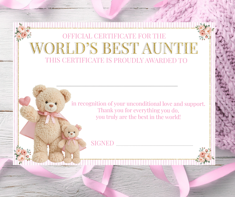 Personalised Mother's Day Certificate