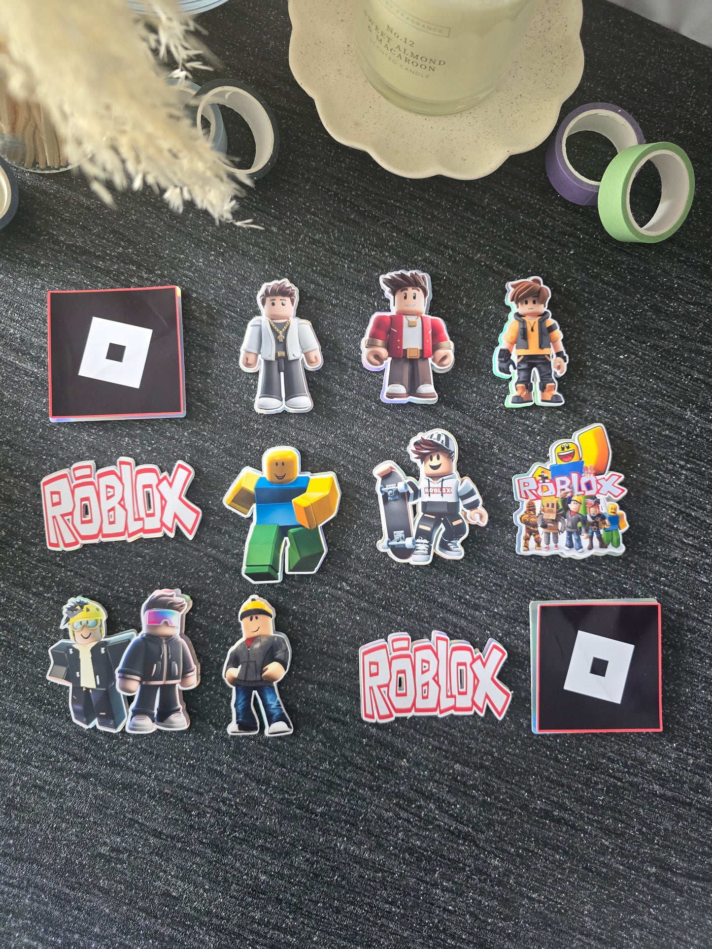 Block Adventure Gaming Cupcake Topper Set 🎮✨