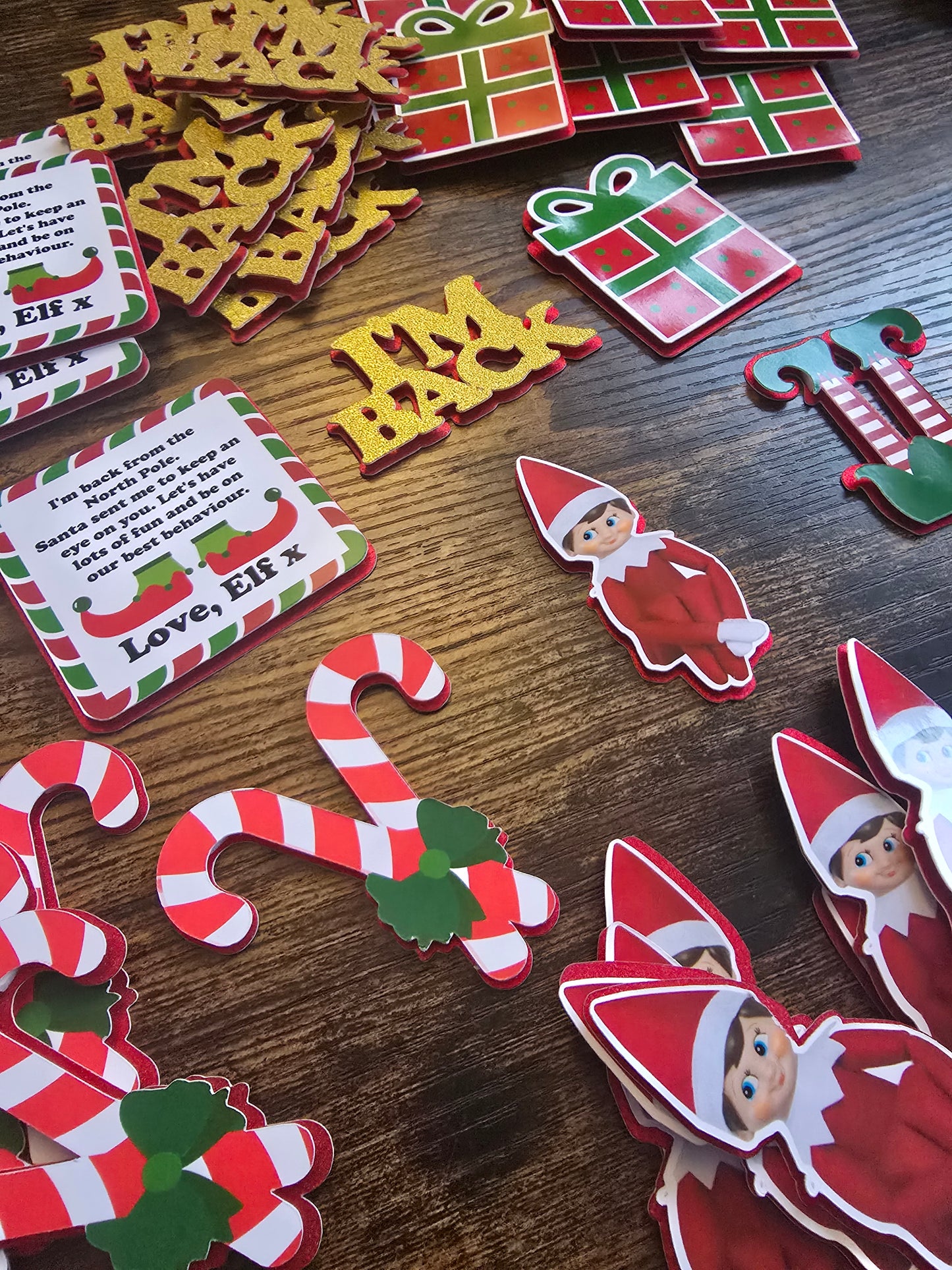 Naughty Elf Arivel Cupcake Toppers