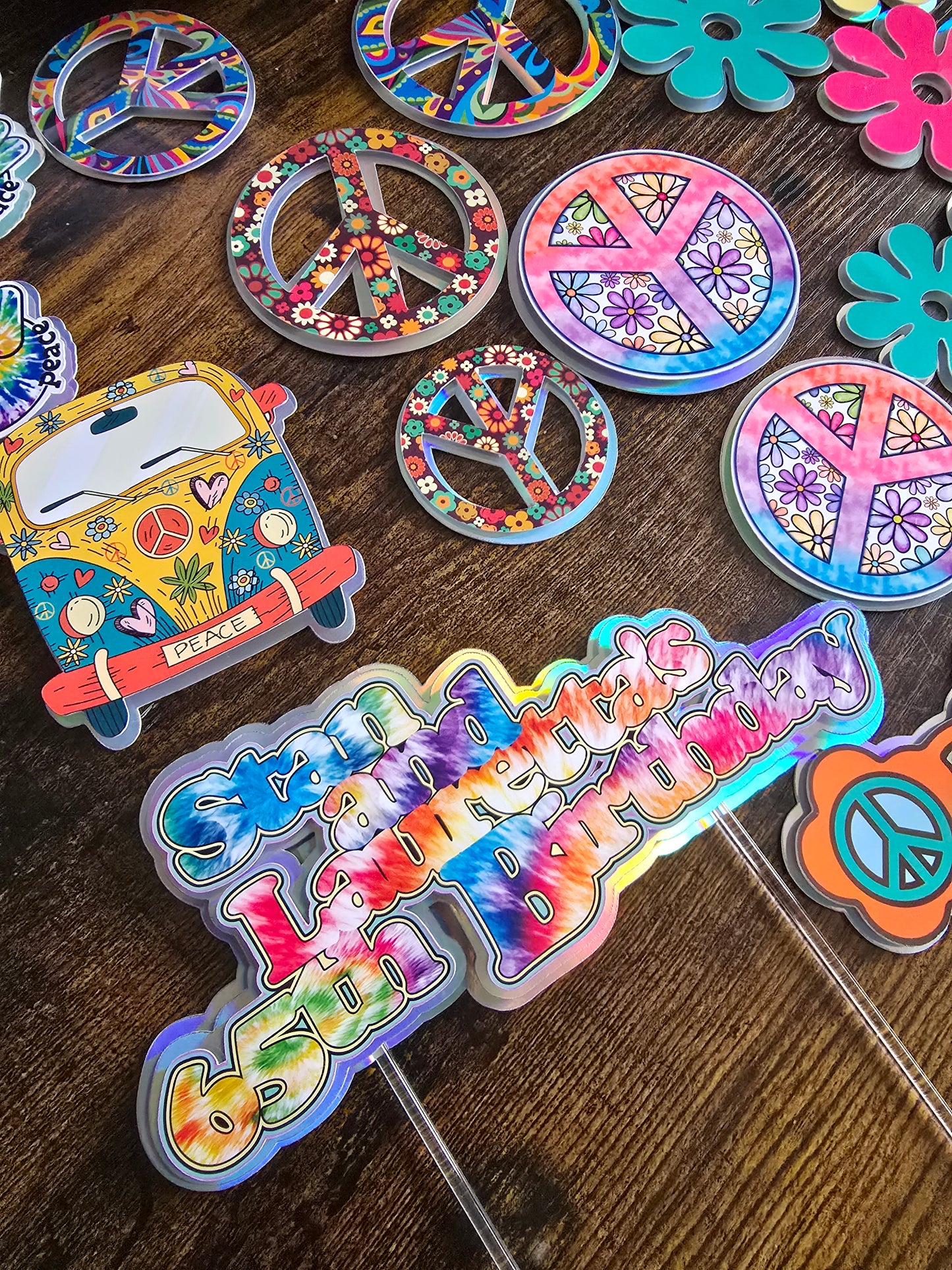Hippy Cake Toppers Set
