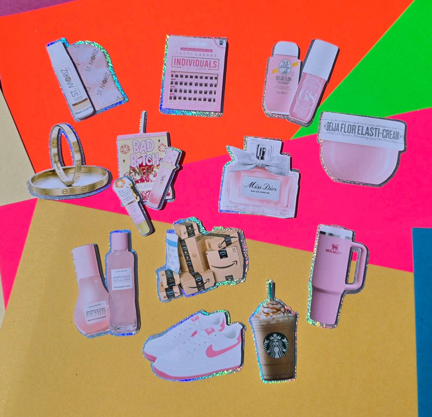 Girly Girl Cupcake Toppers