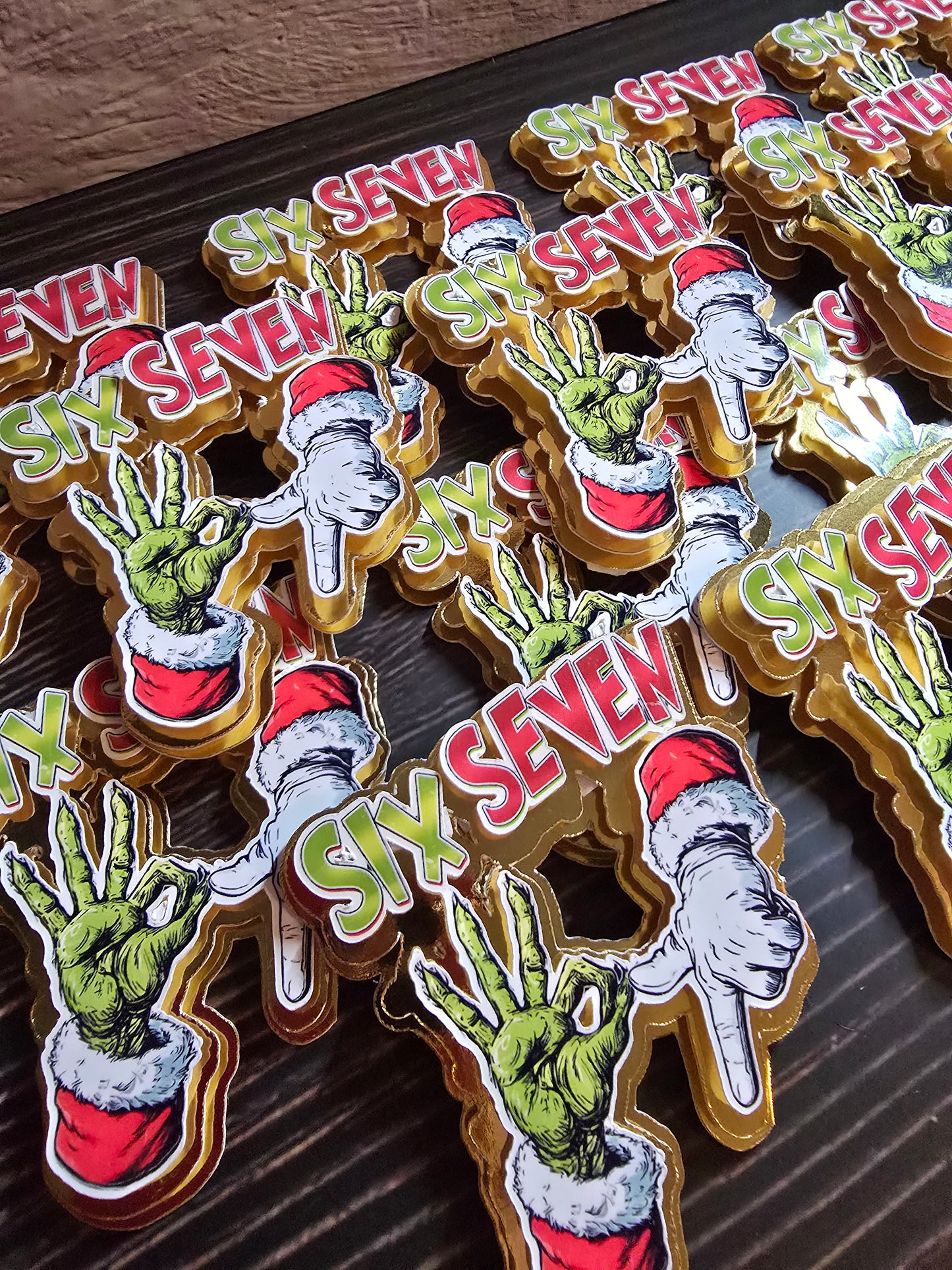 Christmas 6 7 Cupcake Toppers