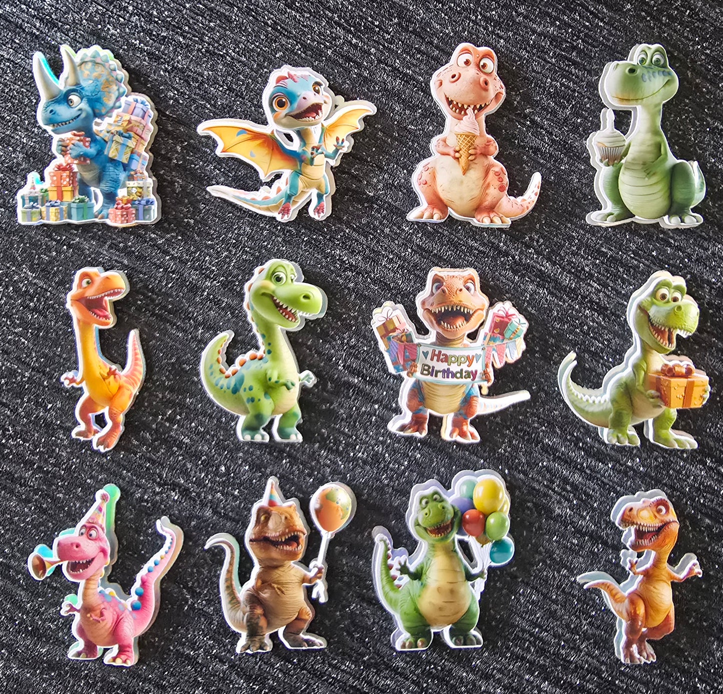 Dinosaur Inspired Cupcake Topper Set 🦖🎉