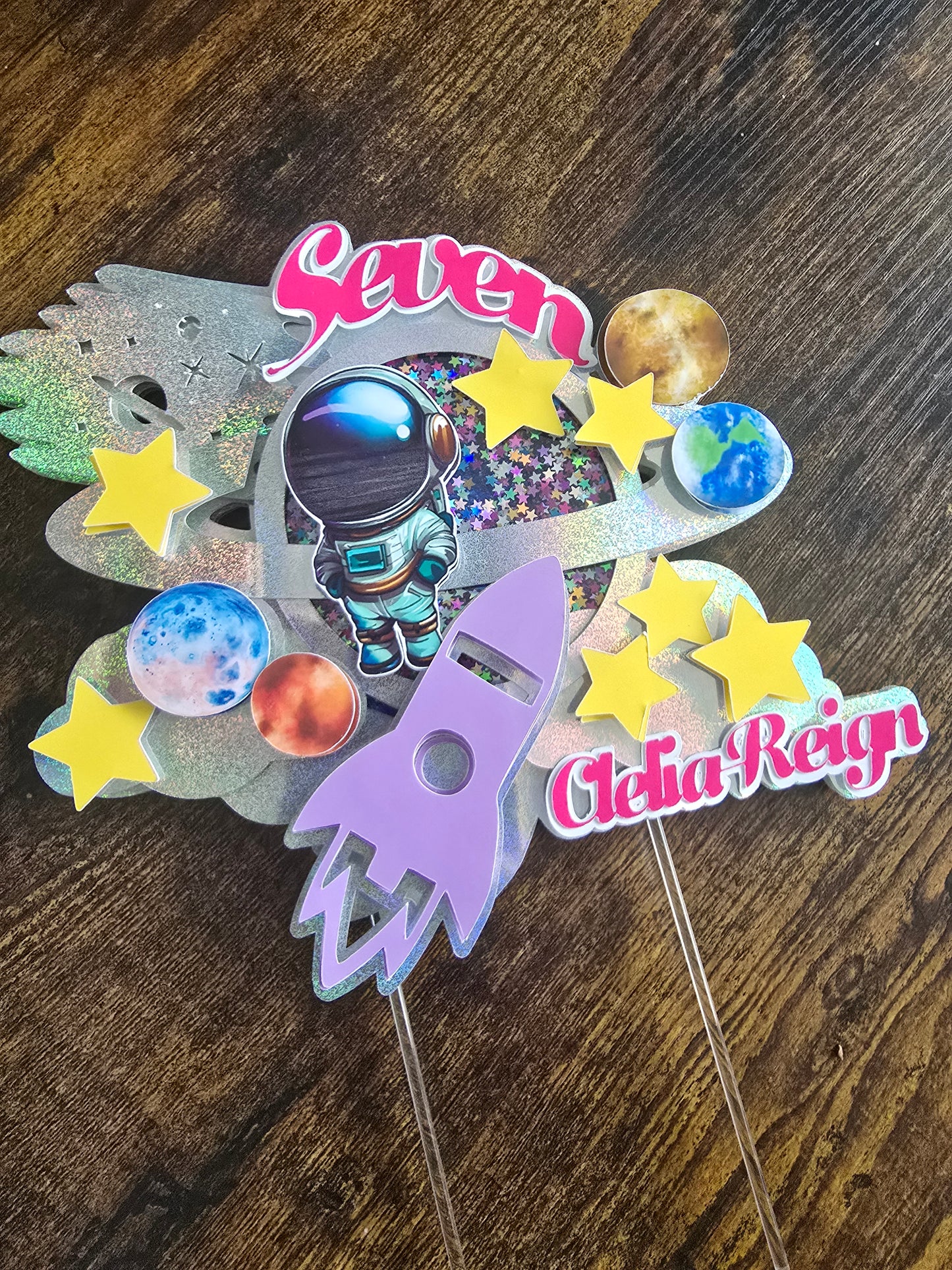 Space Cake Topper