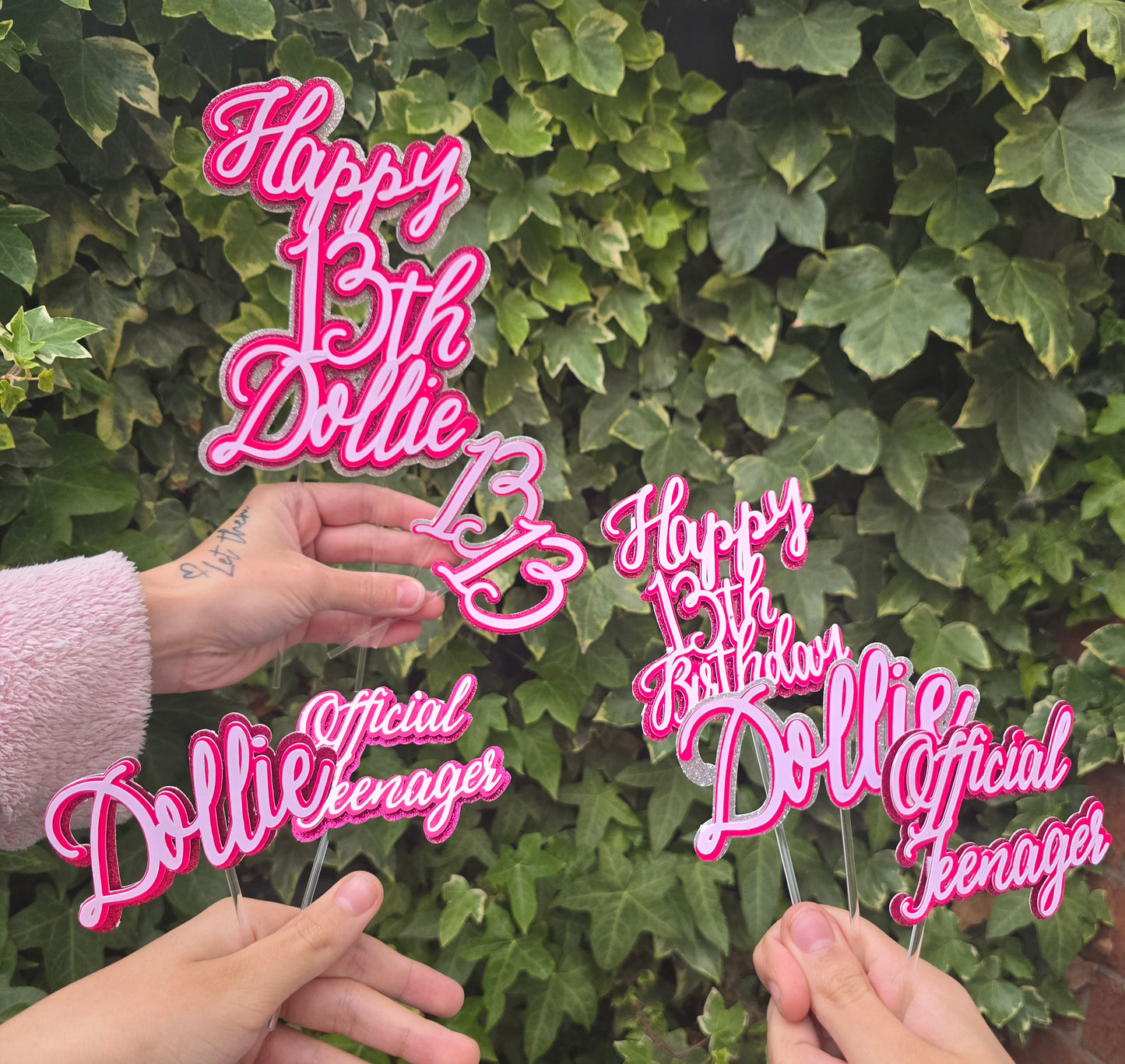 Happy 13th Cake Toppers Set