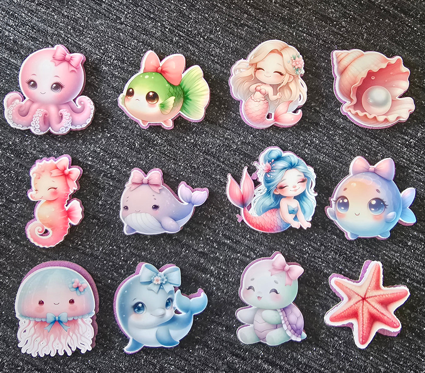 Under the Sea Inspired Cupcake Topper Set đ§ââď¸đâ¨