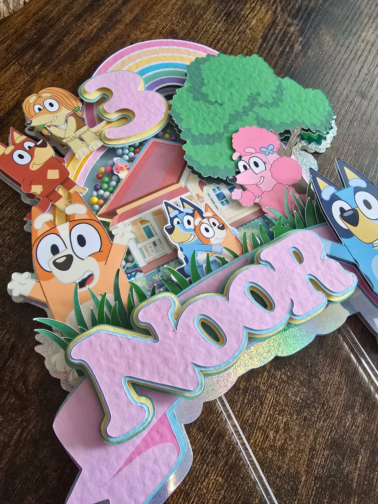Bluey Cake Topper ( Girl )