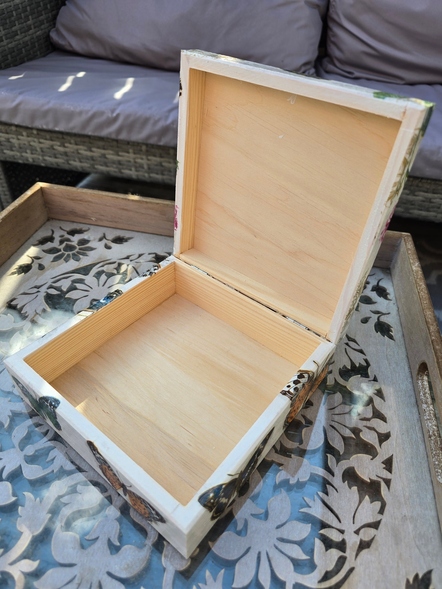 Butterfly Decoupage Box