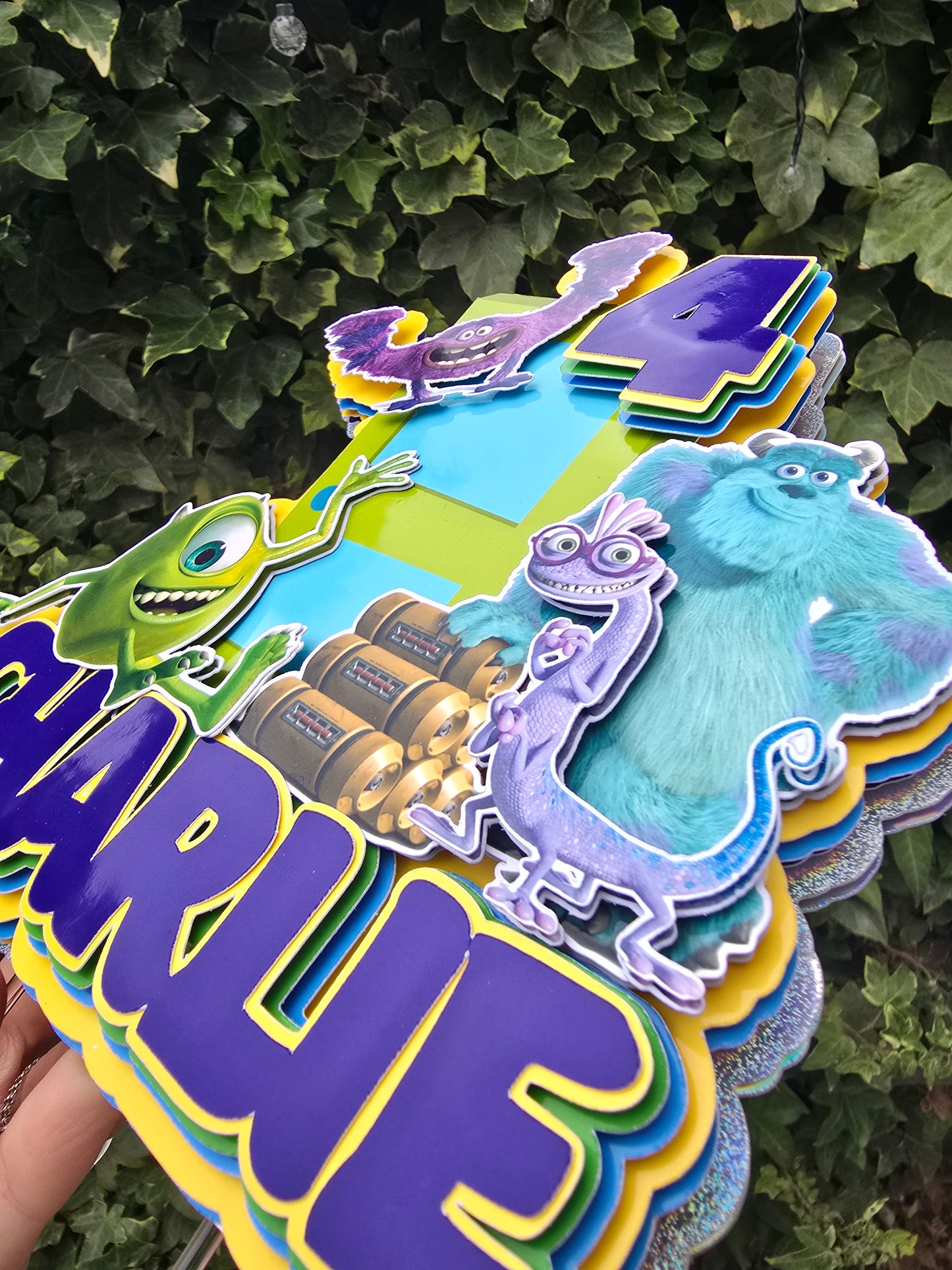 Momsters Inc Cake Topper