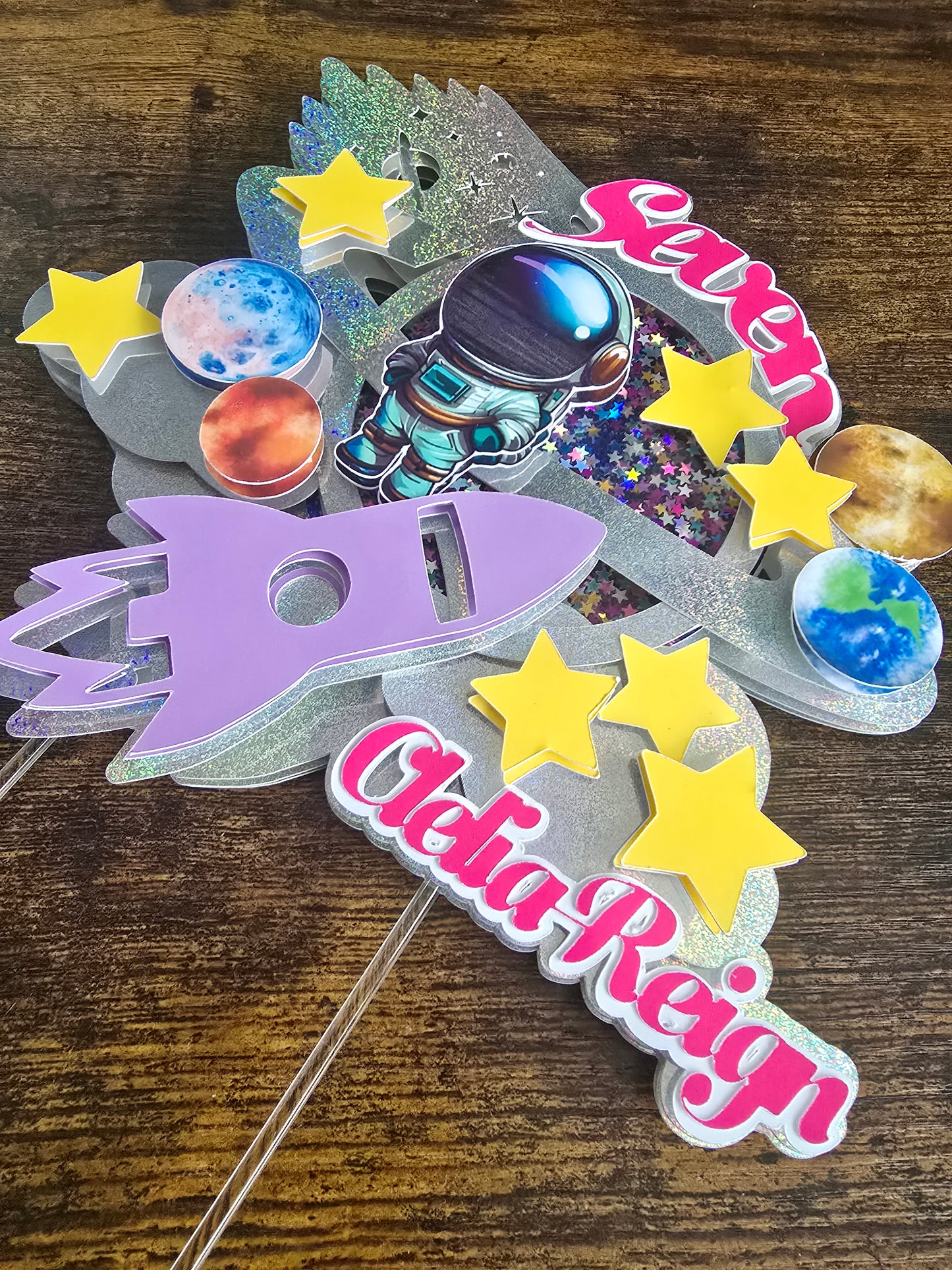 Space Cake Topper