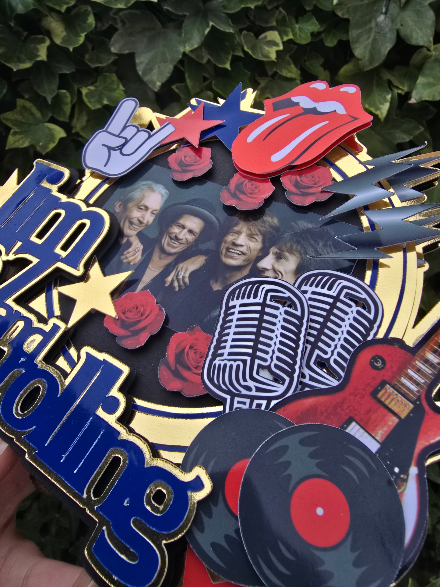 Rolling Stones Cake Topper
