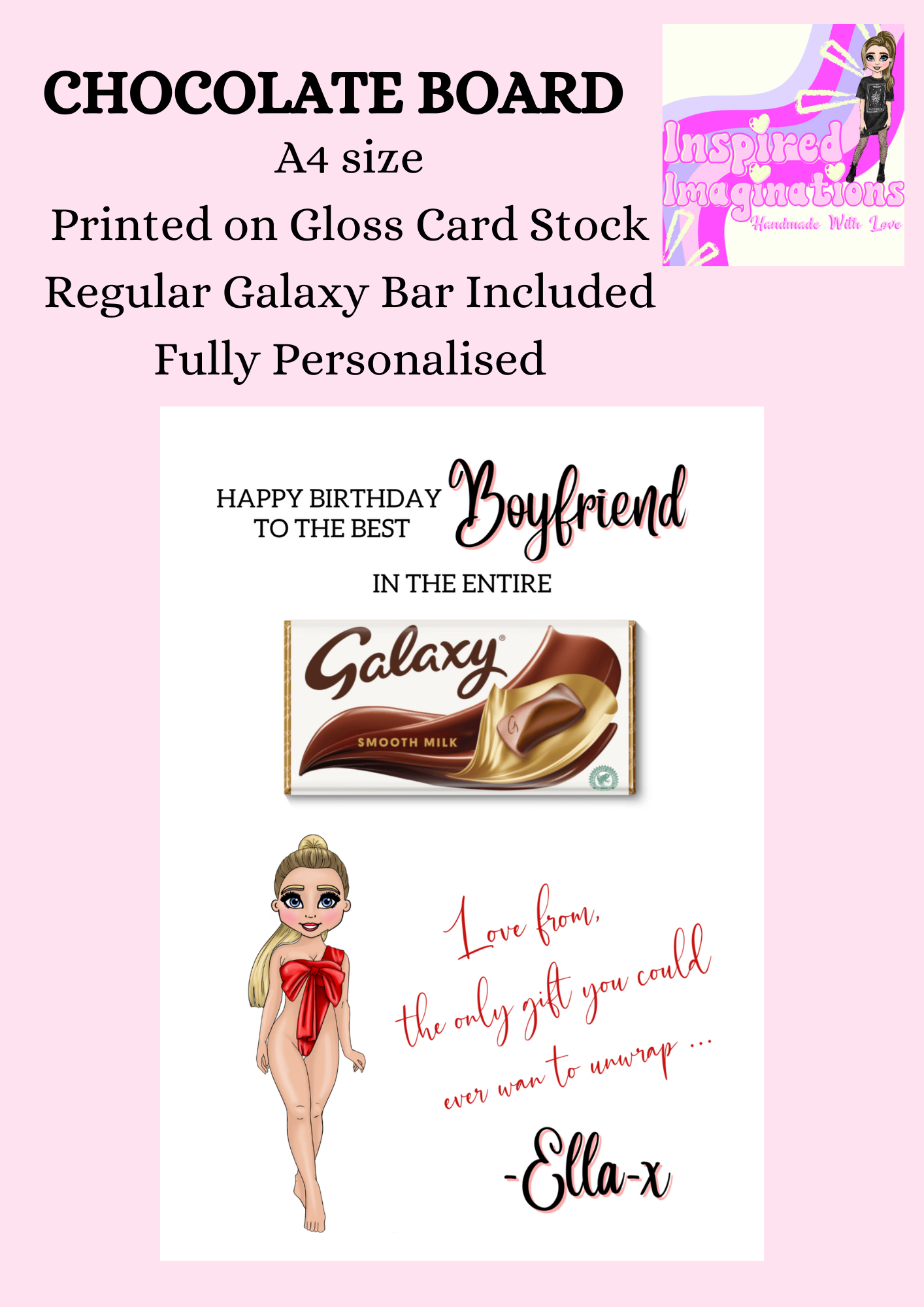 Birthday Boyfriend Chocolate Board