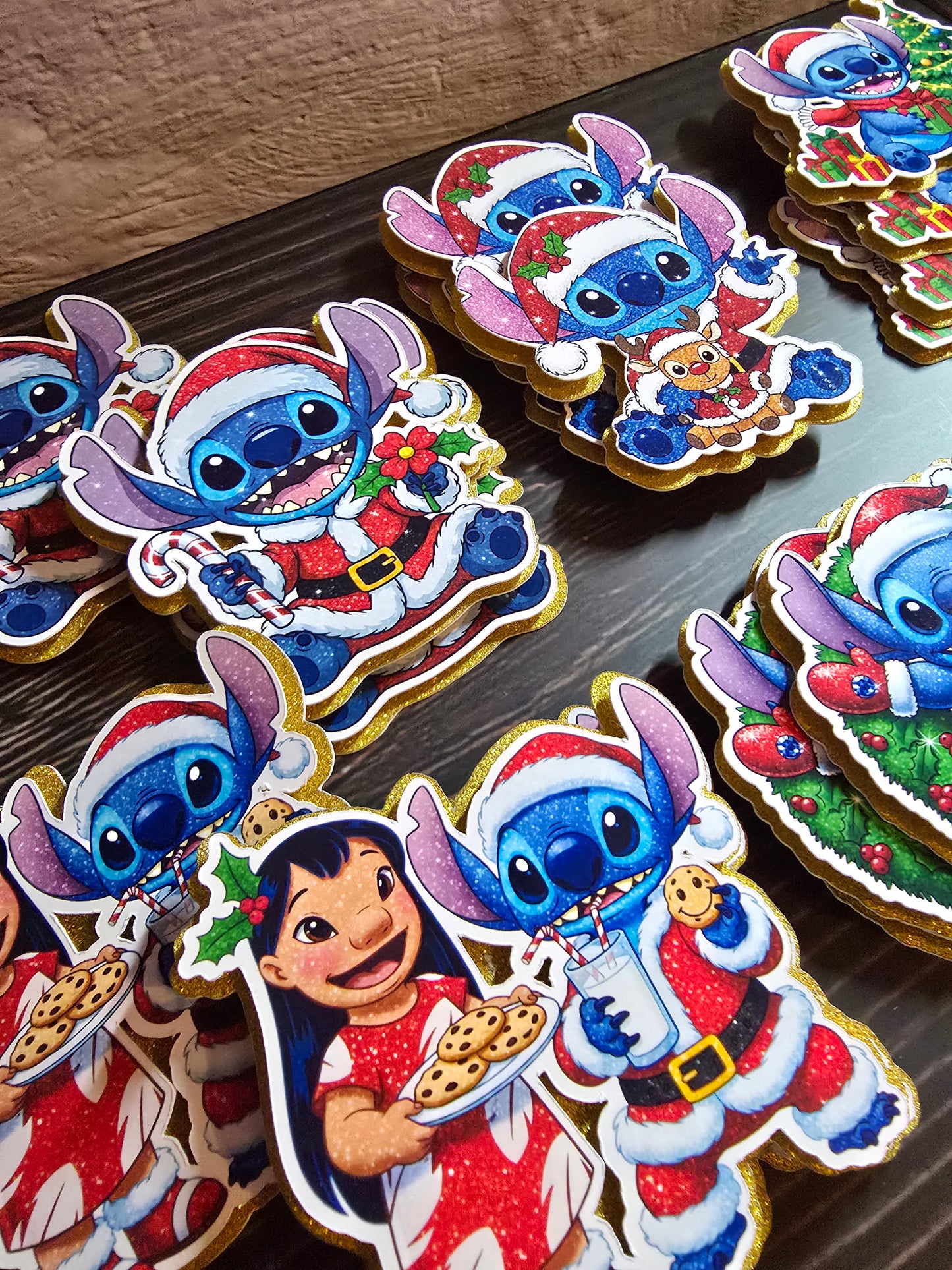 Christmas Stitch Cupcake Toppers