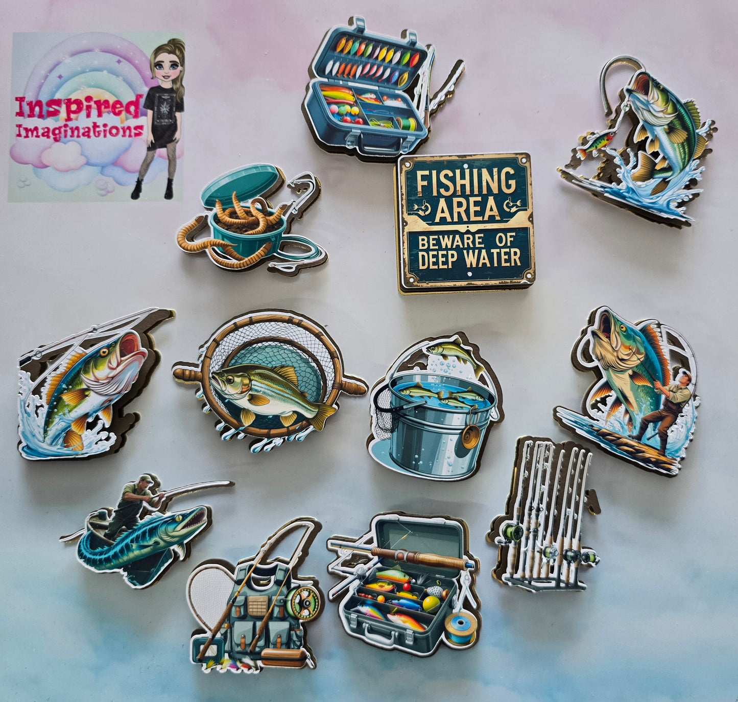 Fishing Cupcake Toppers