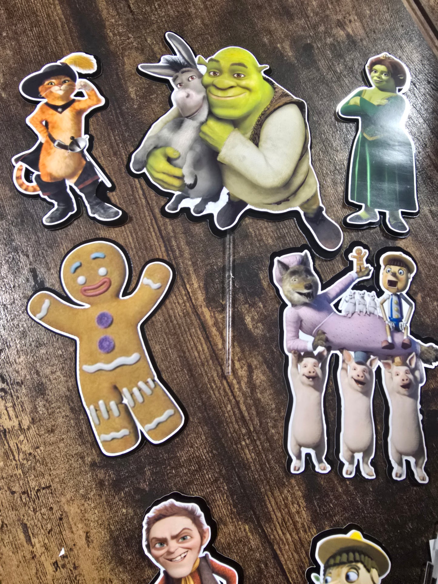 Fairytale Ogre Birthday Cake Topper Set - Storybook Character Party Decorations - Kids Themed Cake Decor