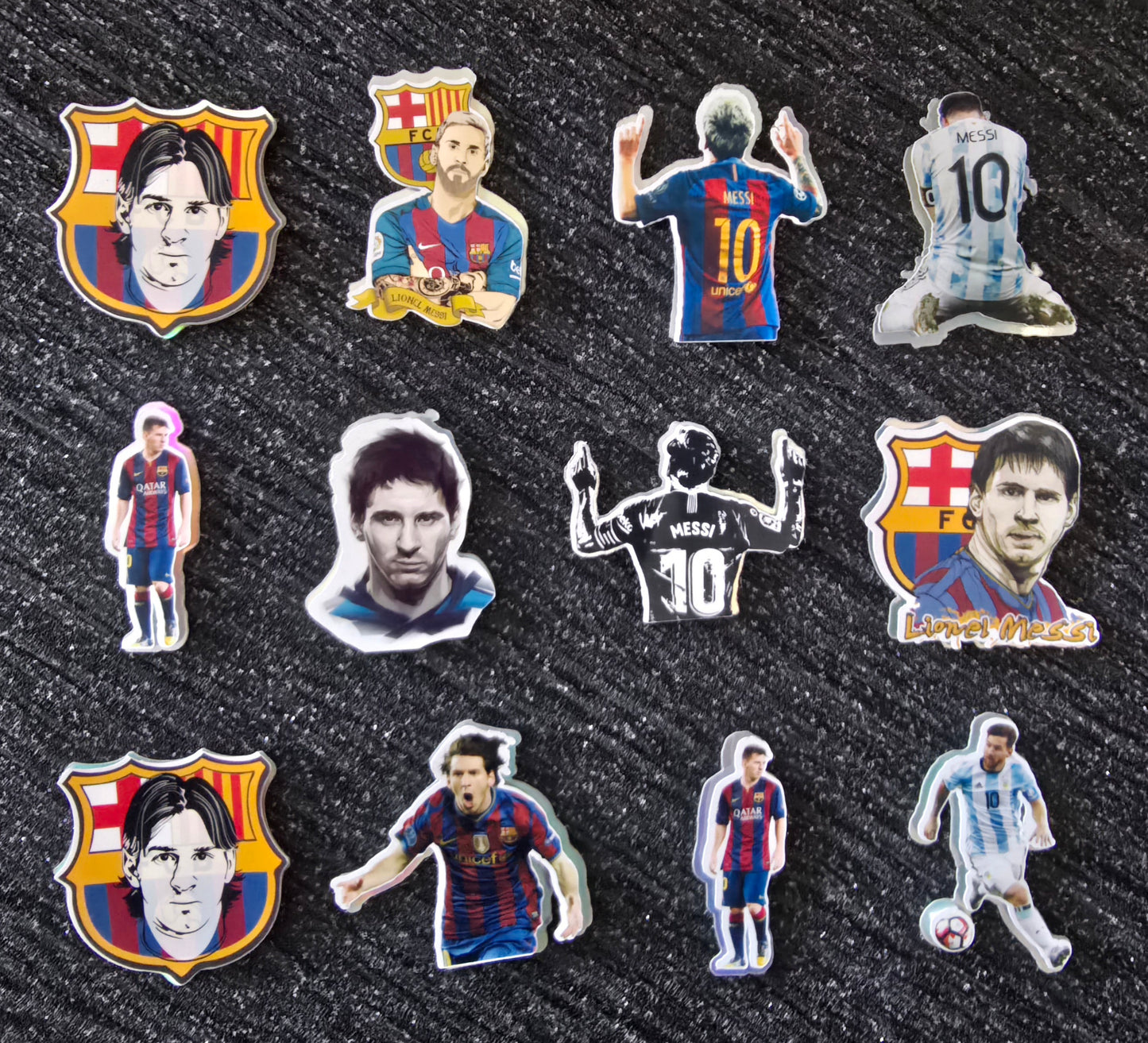 Football Legend Inspired Cupcake Topper Set ⚽💙❤️