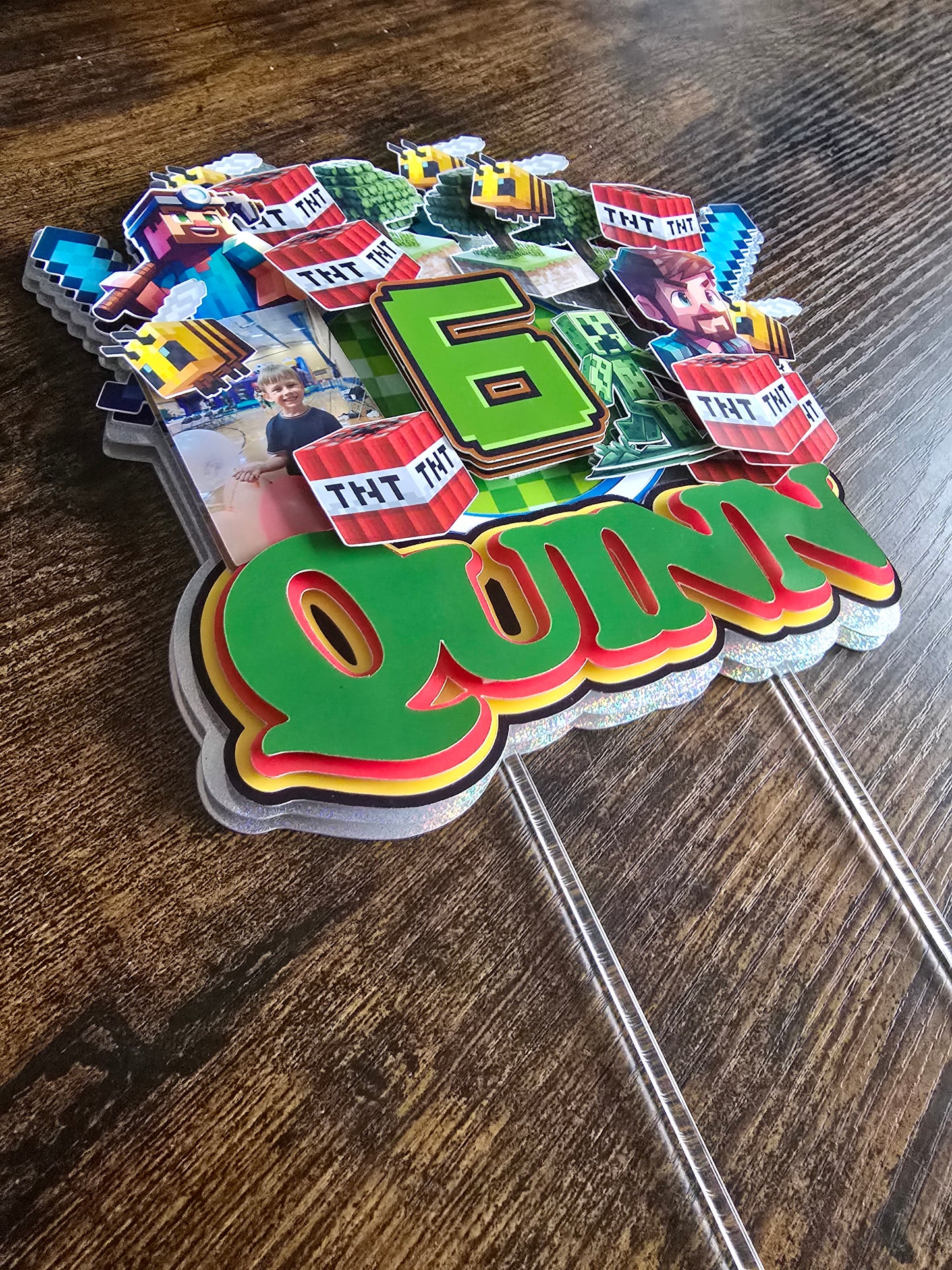 Minecraft Cake Topper