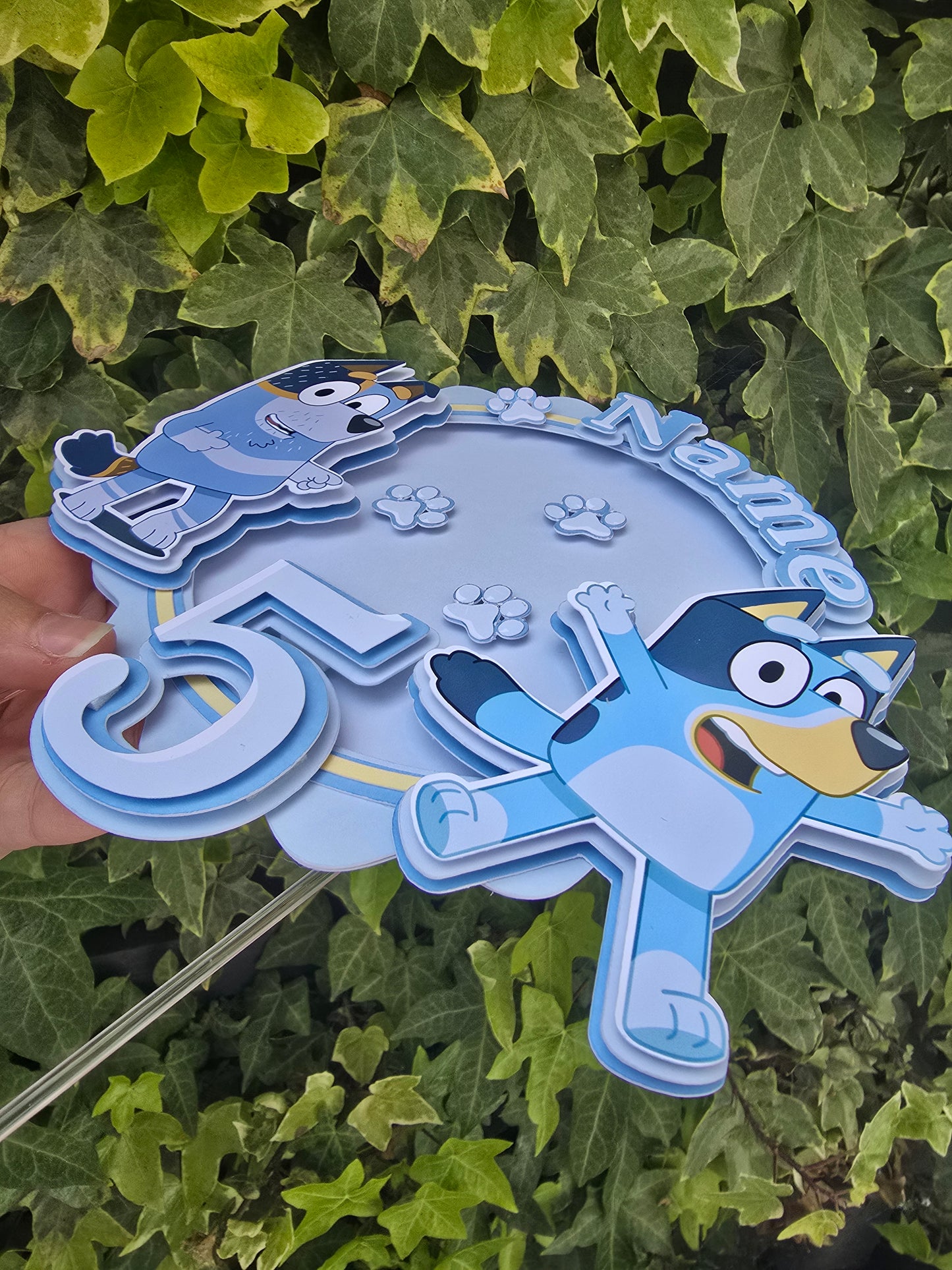 Blue Dog Cake Topper