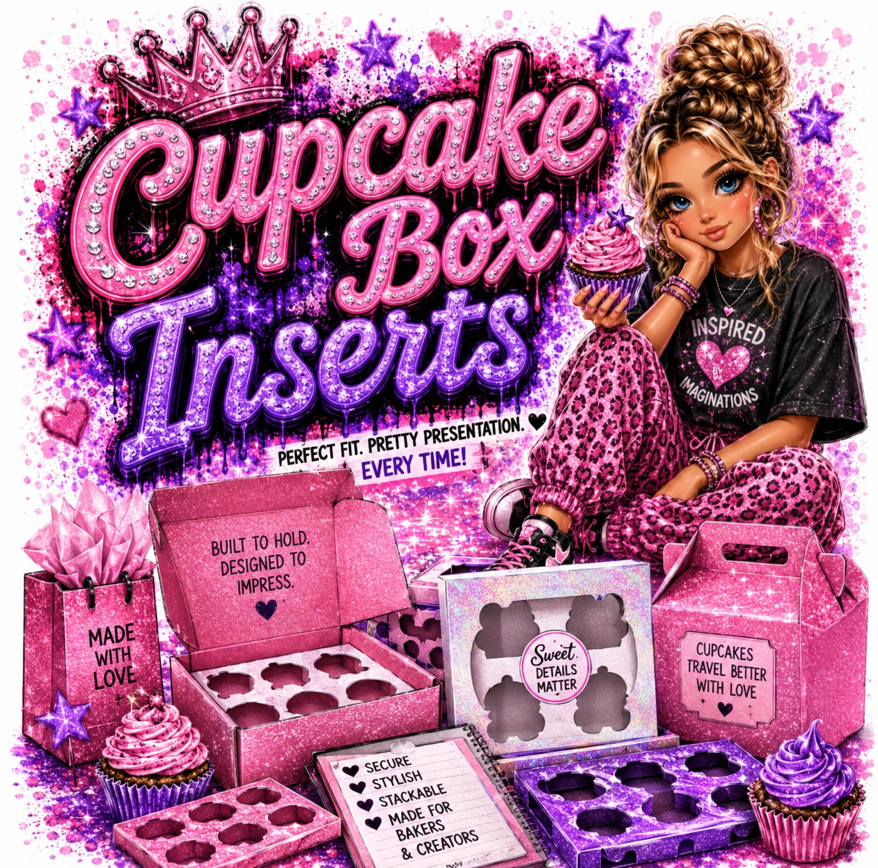 Cupcake Box Inserts