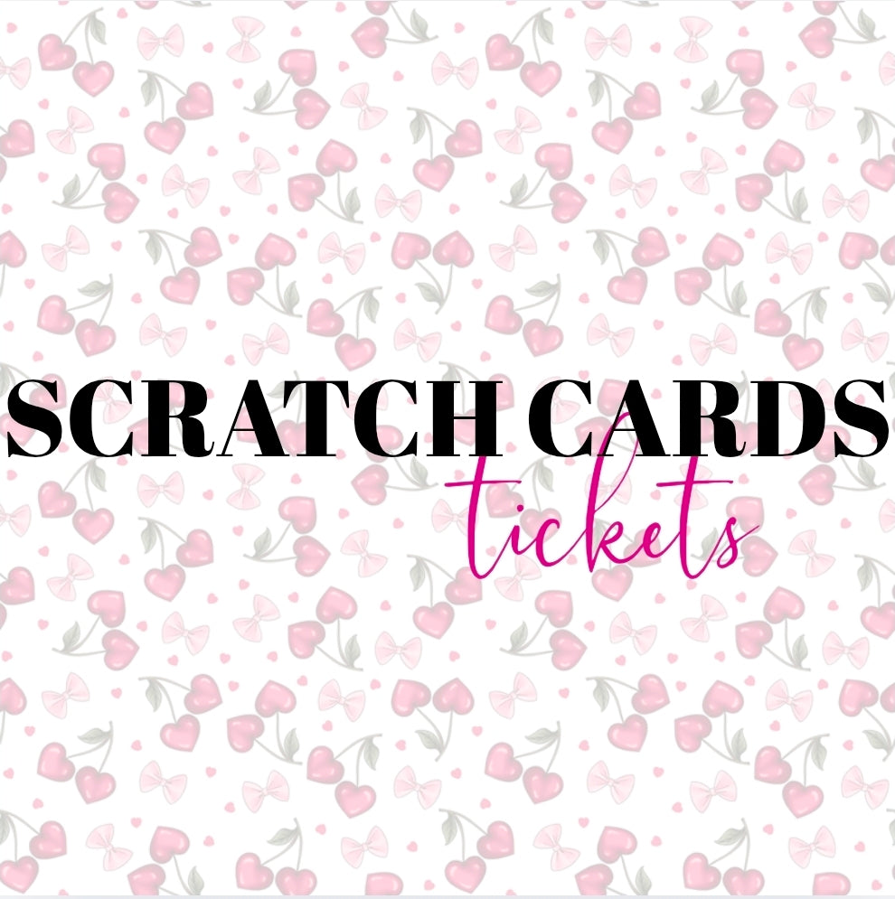 Scratch Cards, Tickets & Reveal Cards