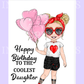She Is  A Cool Girl Birthday Card