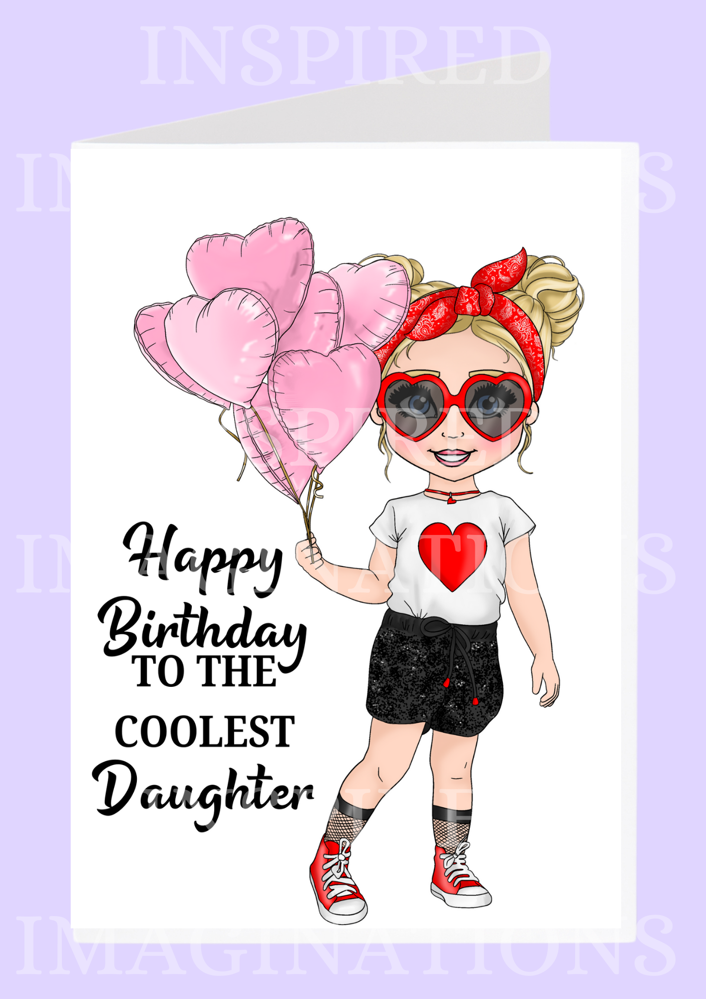She Is  A Cool Girl Birthday Card