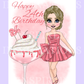 Cherry Cocktail Birthday Card