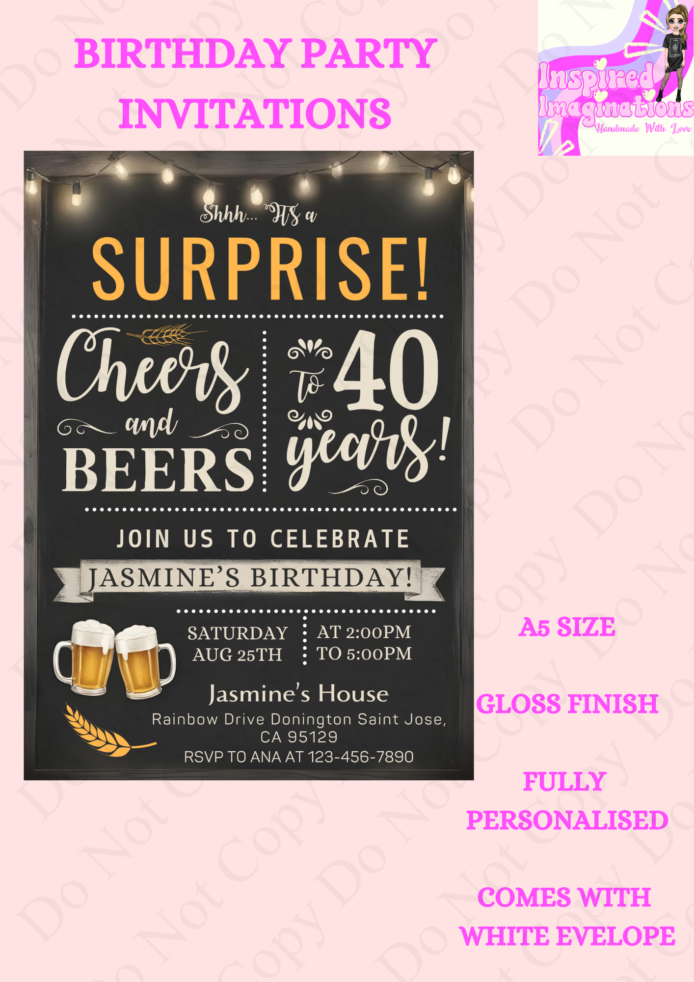 Party Invitations Style 8