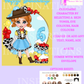 Toy Land Girl Birthday Card
