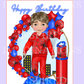 Red Spider Birthday Card