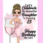 Rose Wine Birthday Card