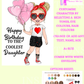She Is  A Cool Girl Birthday Card