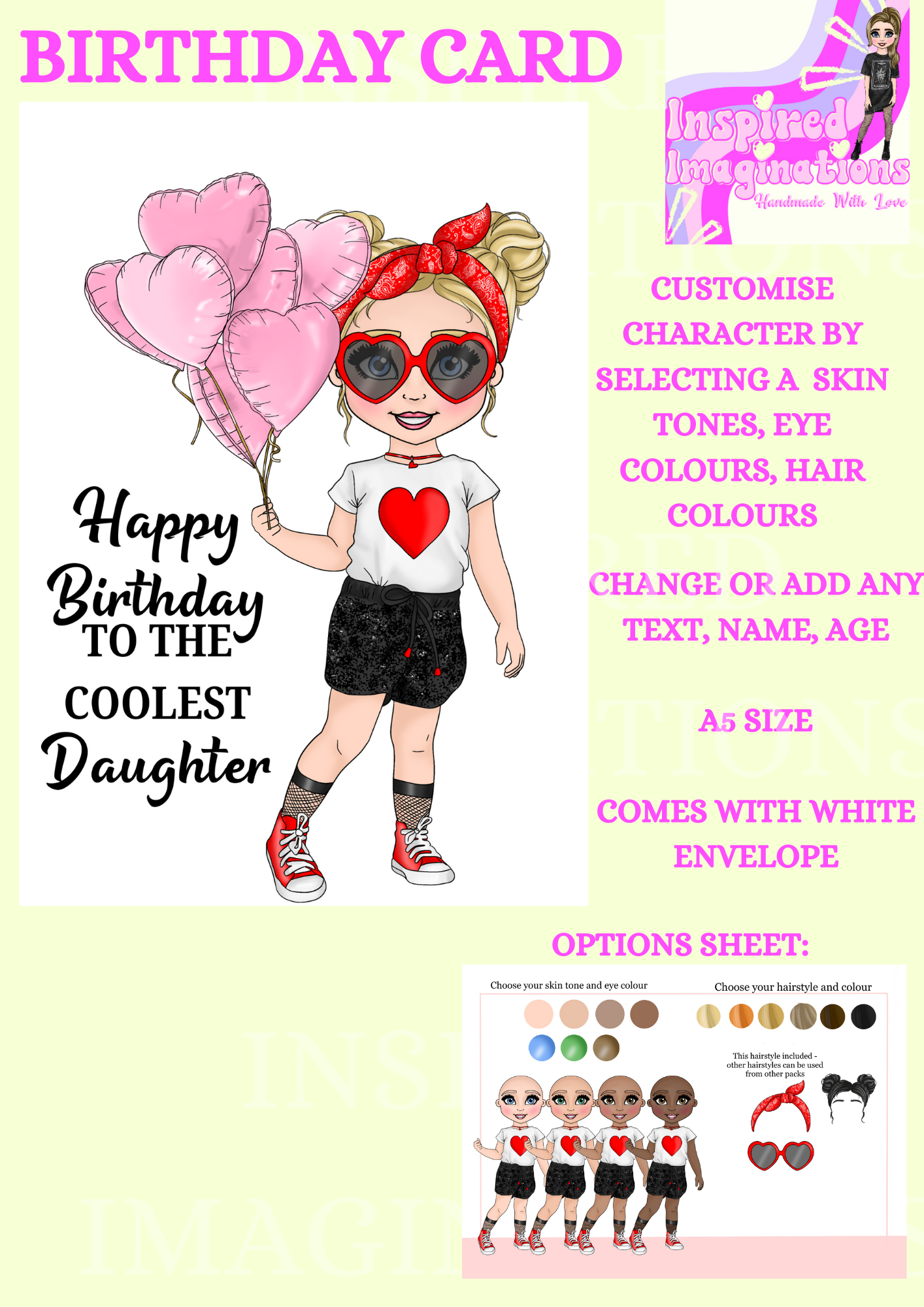 She Is  A Cool Girl Birthday Card