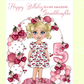 Cherry Babe Birthday Card