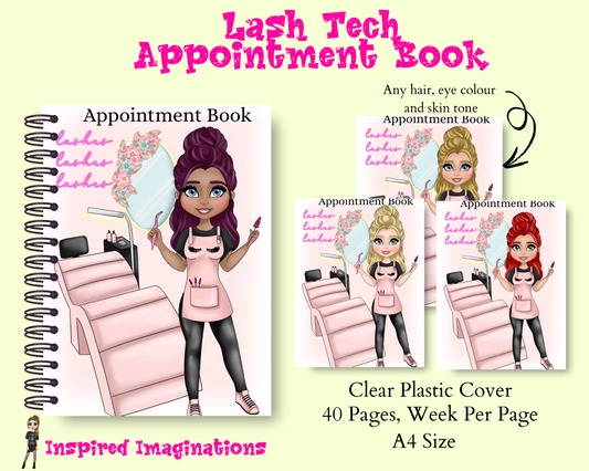 Lash Tech Appointment Book