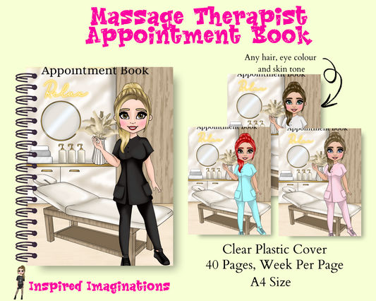 Massage Therapist Appointment Book
