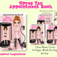 Spray Tan Appointment Book