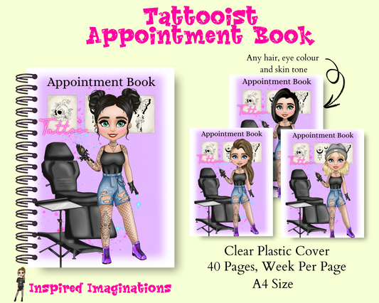 Tattooist Appointment Book