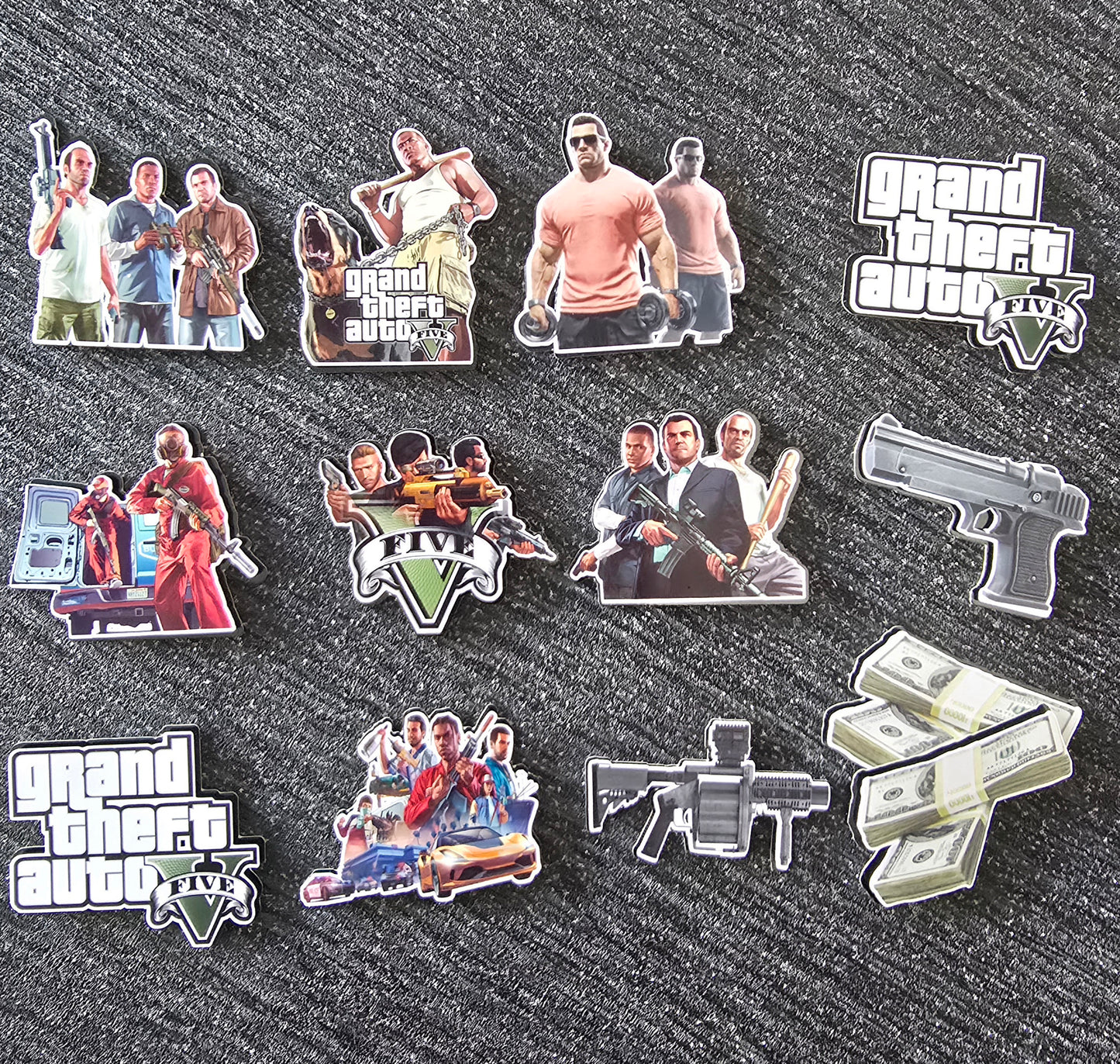 Open World Crime Game Inspired Cupcake Topper Set 🎮✨