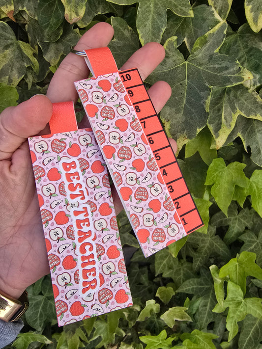 Best Teacher Apples Key Fob