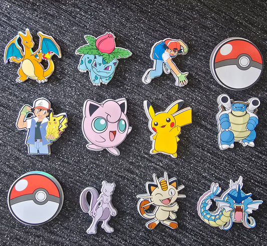 Monster Catching Inspired Cupcake Topper Set ⚡🔴