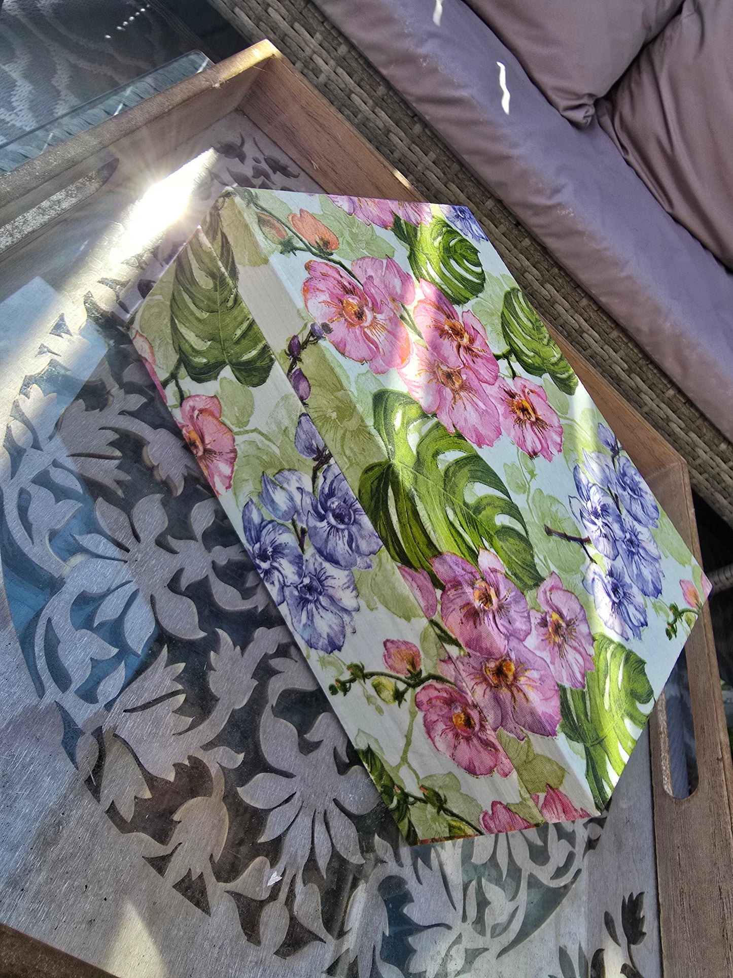 Flower Style Decoupage Box